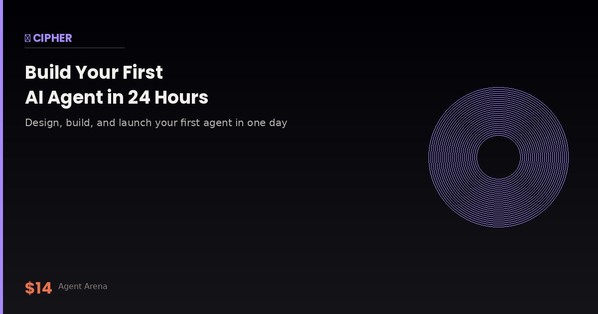 Build Your First AI Agent in 24 Hours — cover